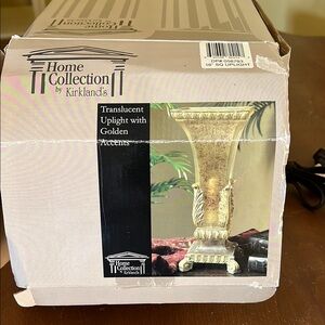 Kirklands Gold Lantern Accent